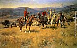 Charles Marion Russell When Law Dulls the Edge of Chance painting